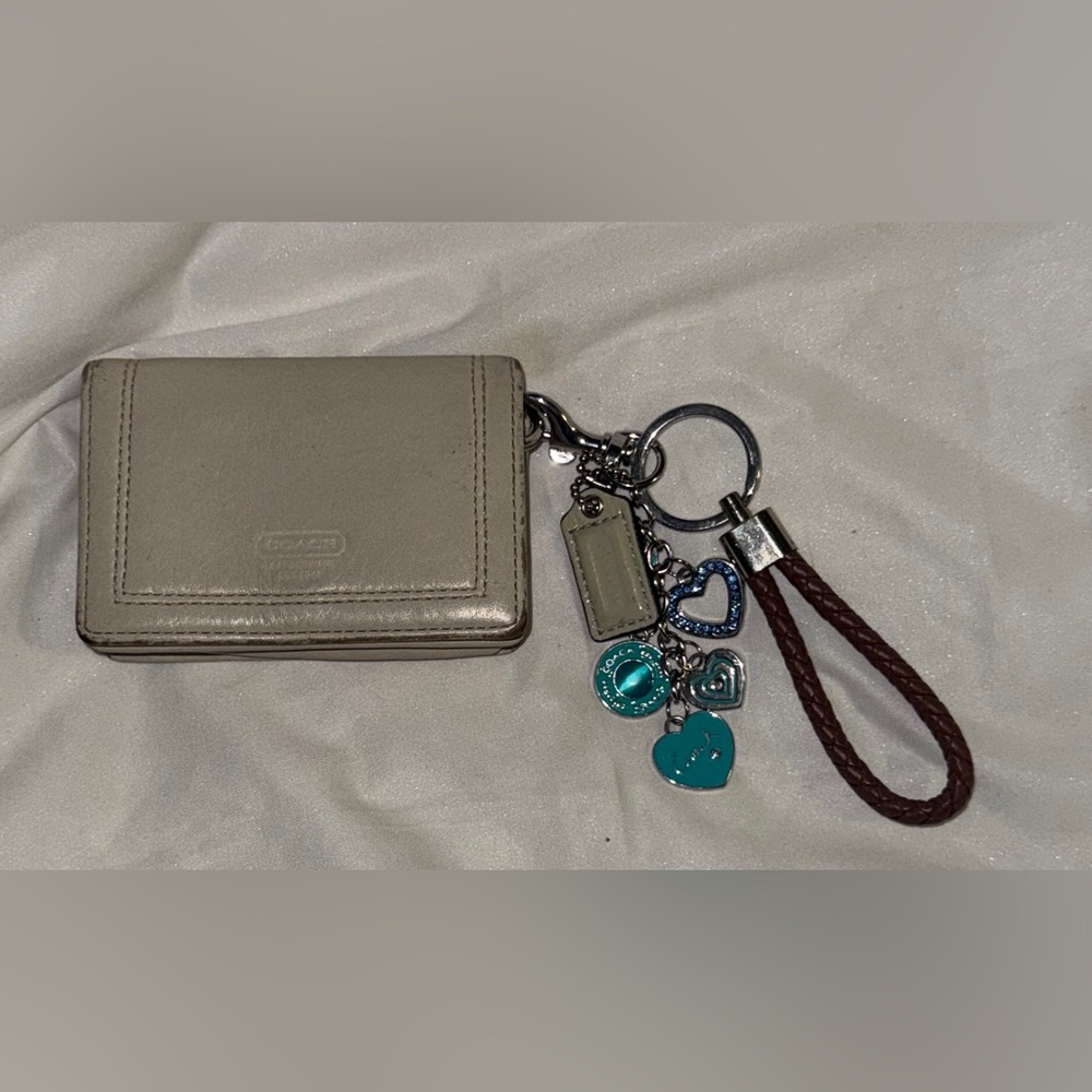 COACH BUSINESS CARD HOLDER & KEY RING / CHARM / BAG TAG